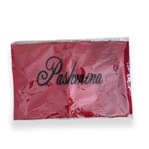NEW! Pretty Red Pashmina Scarf! 72X27!